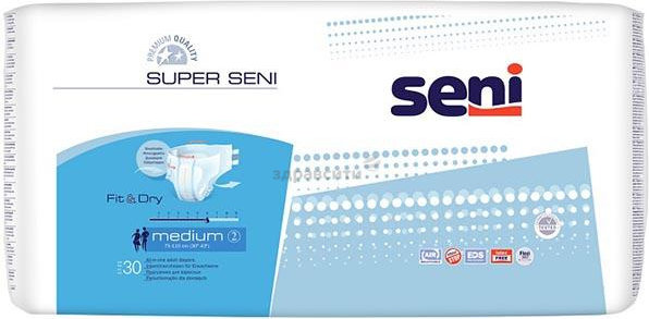 Белла CARE PRODUCTS `Seni super` M (2) diapers for adults N30